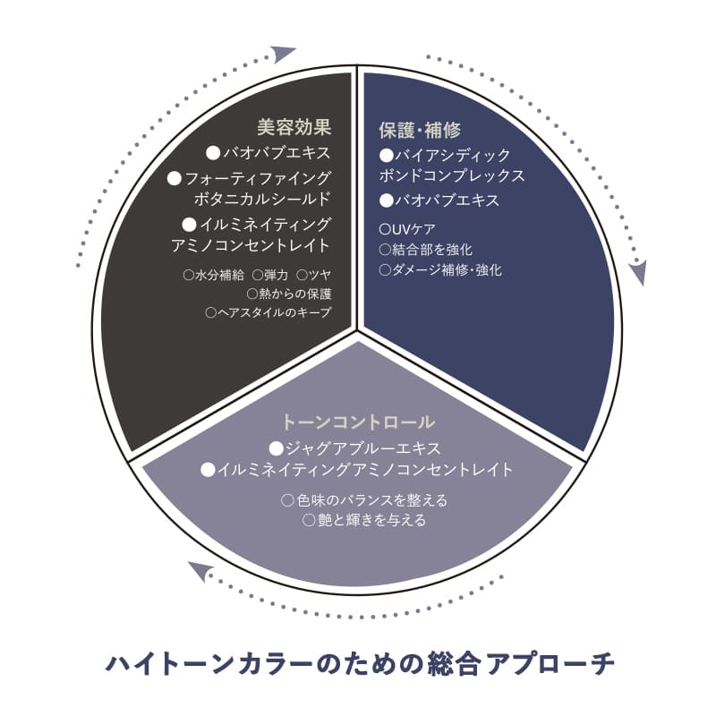 ハイトーンカラーのための総合アプロー