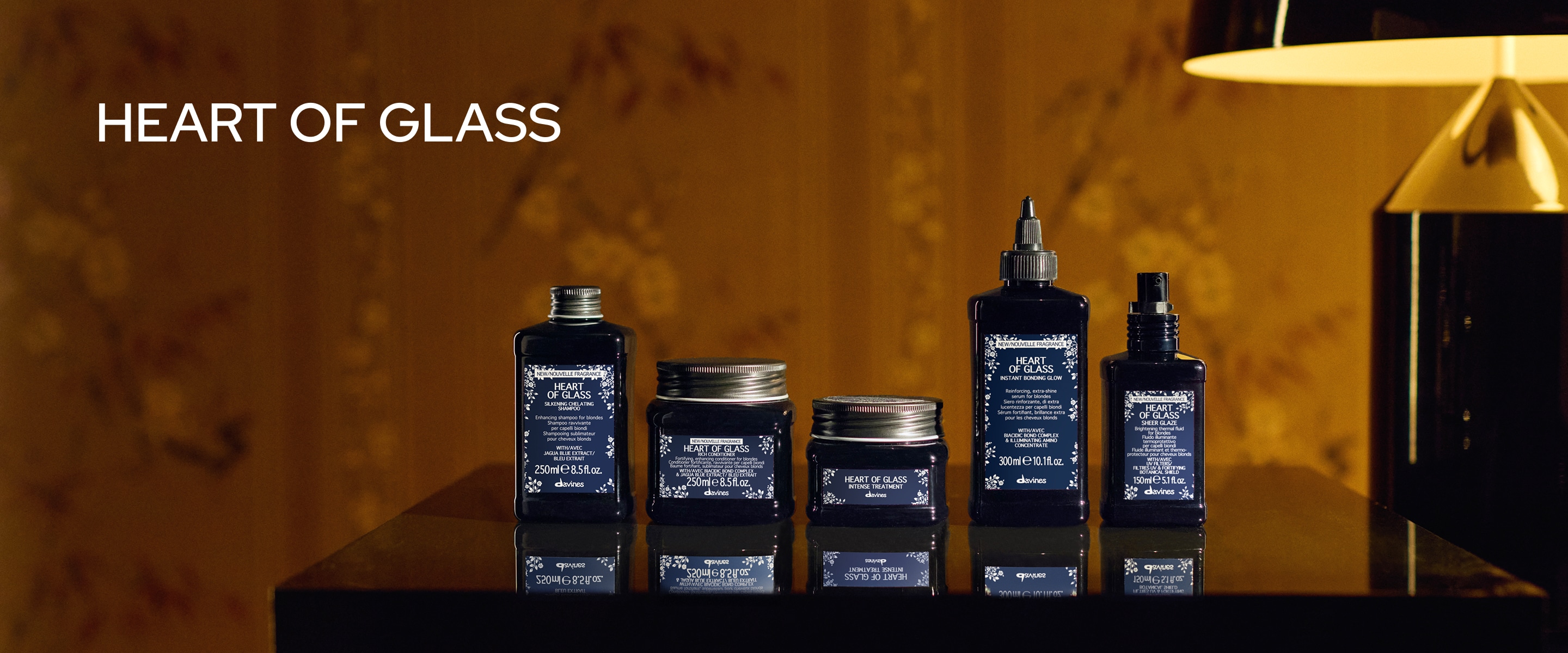 HEART OF GLASS ハートオブグラス 褪色予防とダメージ補修のWカラーケアシリーズ