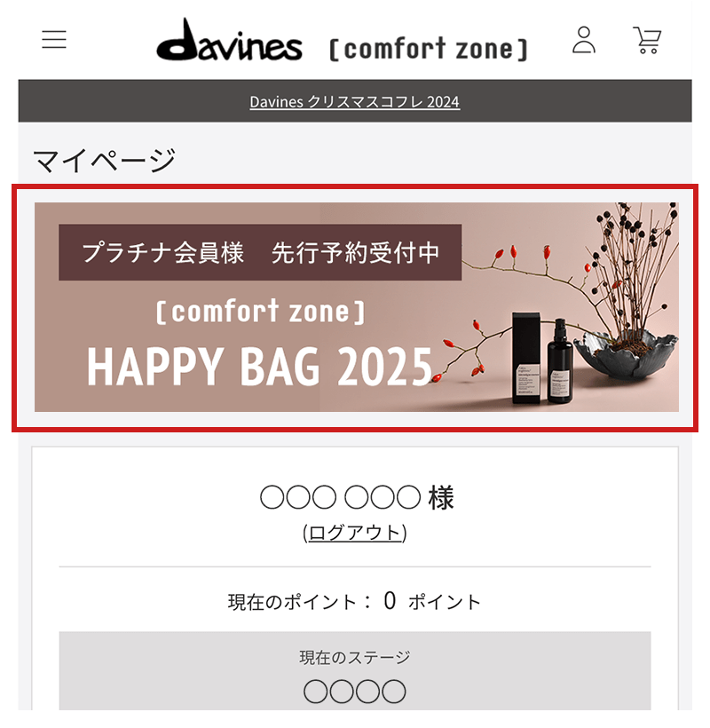 SOLD OUT】コンフォートゾーン HAPPY BAG 2025: コンフォートゾーン｜ダヴィネス / コンフォートゾーン 公式オンラインショップ